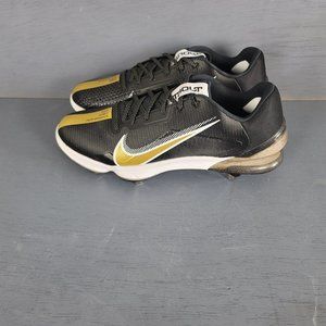 NIKE FORCE ZOOM TROUT 7 PRO METAL BASEBALL CLEATS BLACK-GOLD SZ 14